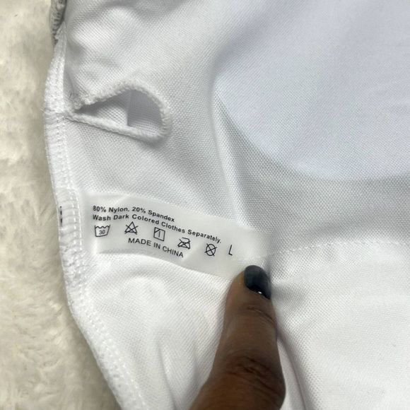 SweatyRocks Color Block One Shoulder Cutout 1pc Monokini Swimsuit SZ L: NWOT - Picture 9 of 12